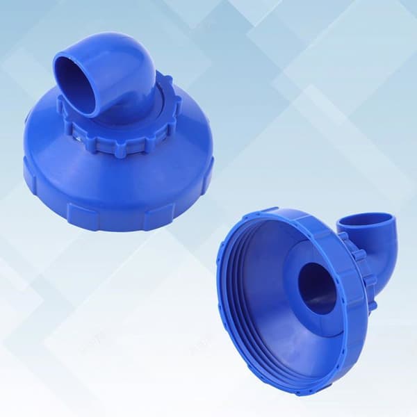 Poolreturmunstycke - 1 stycke - Blå plast - 360° rotation - För Intex och Bestway - Diameter 8,9 cm