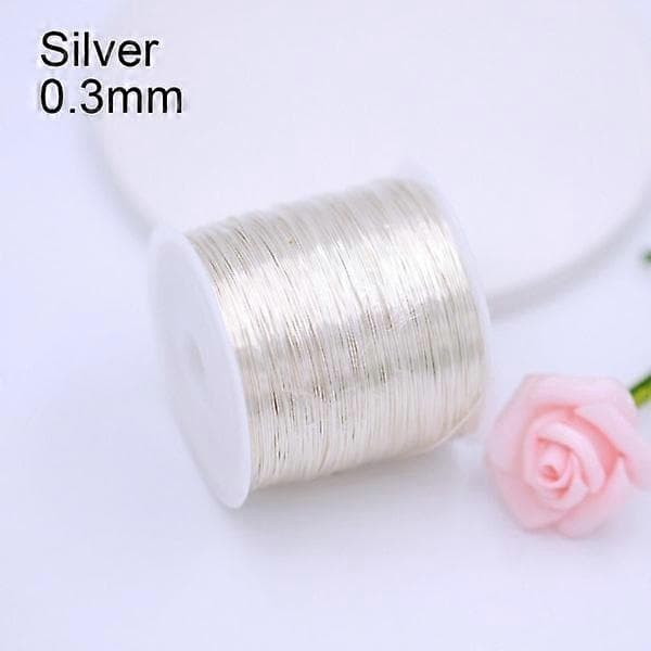 Messinkilanka korulanka White and pink 0.3mmsilver