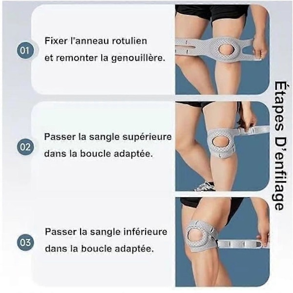Wellness Knäskydd - smärtlindrande knäskydd Gray 2pcs L