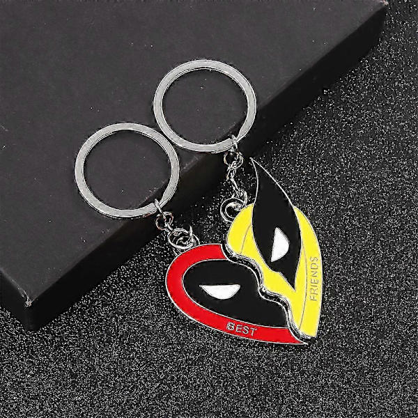 Wolverine Deadpool Avaimenperäkaulakoru Miesten Seosriipus Cosplay Avaimenperät Lahja Keyring
