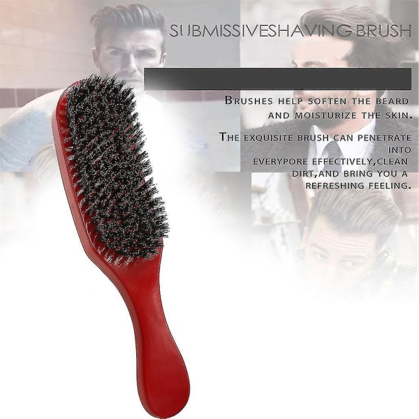 Bristle Wave Brush Curl Hår Hår Hår Hår Kam Massivt Trä Shun Hår