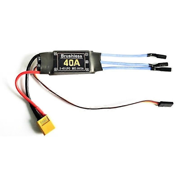 40A Harjaton ESC XT60 Pistoke RC Lelut Komponentit Lisätarvikkeet Nopeudensäädin Moottori FPV Quadcopter Helikopteri
