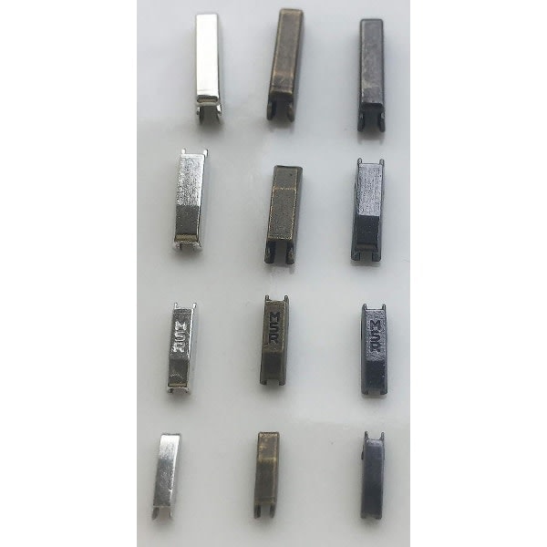Reparationssats för dragkedjor Metallfästen Stift Dragkedja Topp/Botten Stopp (3 färger) 13 set Dragkedjehållarpluggar för utbytesdragkedjor
