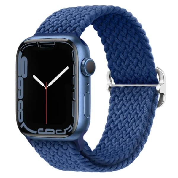 Elastisk armbånd, vevd Apple Watch 38mm/40mm/41mm Black