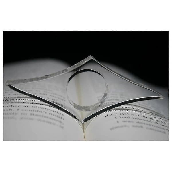 Transparent Sidhållare (Stor - 25 mm) Tums Ring Sidhållare