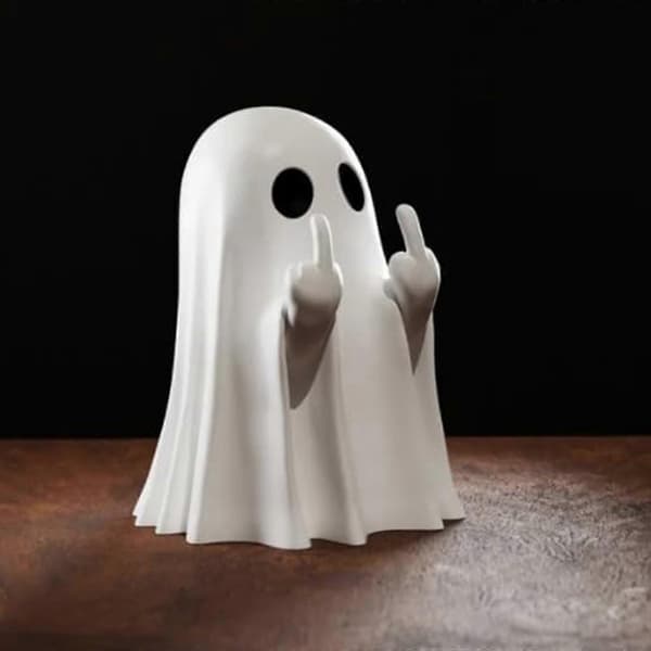 Søt Spøkelsesstatue med Langfinger - Halloween-dekorasjon til Hjemmet