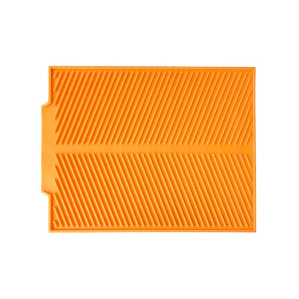 Opvaskemåtte, Silikone Afløbsbakke, Beskyttende, Varmebestandig, Bordplade Orange