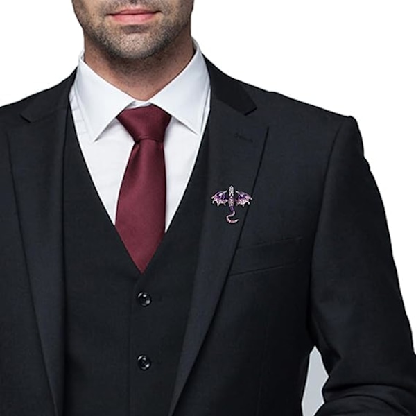 3 st Broscher Emalljering Brosch för Män Kvinnor Retro Strass Slipstift Kläder Hatt Dekoration A