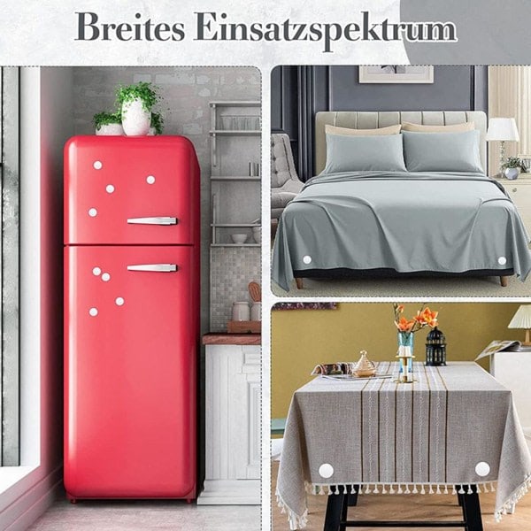 1/10 stk. magnetiske gardinvægte vandtæt bruseforhængsmagnet sort white 1pcs