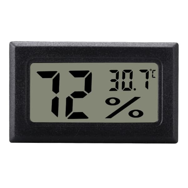 Mini LCD Hygrometri / Lämpömittari Harmaa
