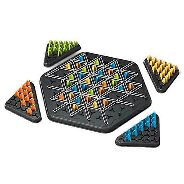 Strikk Triangle Brettspill Geometri Læring Fokus Logikk Trening Pedagogisk Sjakk Pegboard Strategispill Leker Småbarn Gutter Jenter Gave