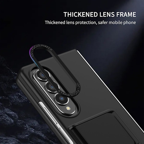 Skal för Samsung Galaxy Z Fold 6 5G, Hårt PC-material Stöttåligt och Fallsäkert Skyddande Mobilskal black for Z Fold 6