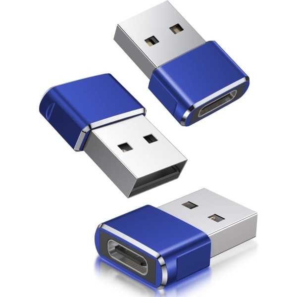 3 kpl USB C -sovitin, Type C naaras - USB A uros latauskaapelisovitin Apple Watch Ultra iWatch Series 8 7 9, iPhone 11 13 14 16 Plus Max Pro -laitteille