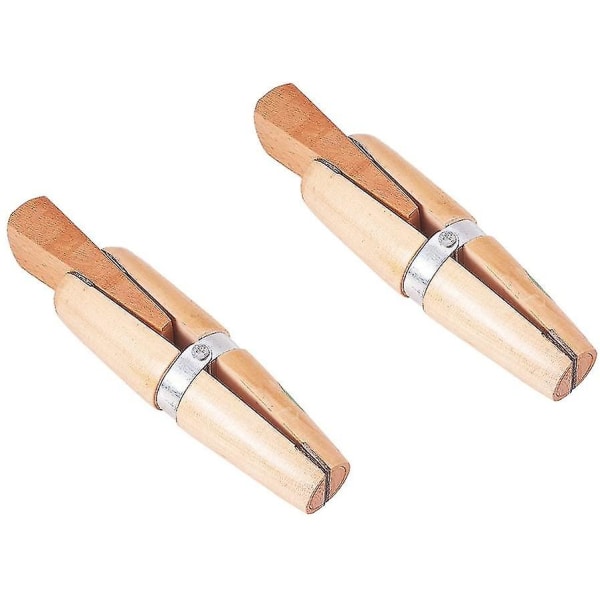 2 Pack Wooden Jewelers Ring Clamp Wood Wedge Leather Jaws Hand Tool Stone Setting Engraving Repair Jewelry Making Tool