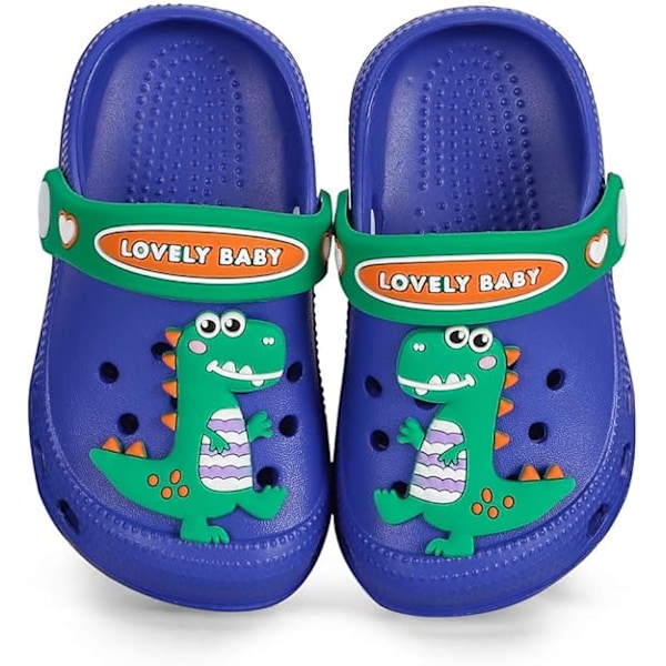 Lasten puutarha- ja rantakengät, liukumattomat, tytöille ja pojille Blue Inhale 18.0cm