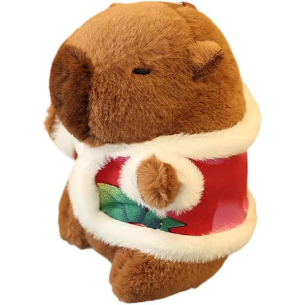 Kapibara-Plush-Avaimenperä Täytetyt Eläimet Avaimenperä Syntymäpäivälahja Pehmeä Realistinen Koristeellinen Reppu-Laukku Ripustus Tytöille Pojille Vest