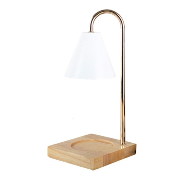 Dimbar Lysvarmer Lampe Lys Smelter Bordlampe Duftlys Holder For Krukke Lys Voks Smelting-hy Log   White Hood