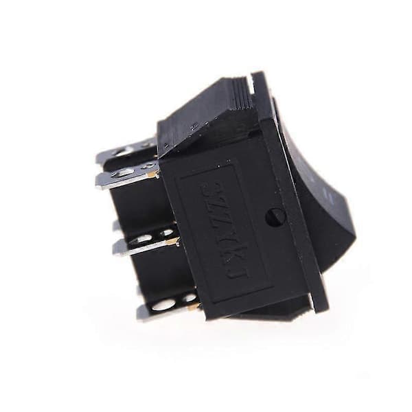 Vippekontakt KCD4 DPDT ON/OFF/ON 6 ben 16A/250VAC 20A/125VAC Sort