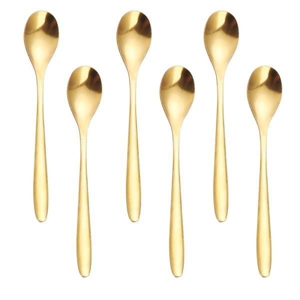 Teaspoons set of 30, spoons gold stainless steel, for dinner,