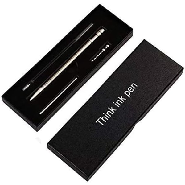 Magnetisk Think Ink Fidget Pen, Metallrulle Fjäder Flex Boll, Kreativ Fidget Ångestleksak, Stressavlastning för Vuxna, Lämplig för Resor, Kontor