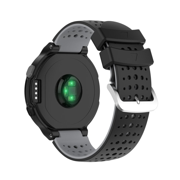 Silikon Urrem Garmin Forerunner 220, 230, 235, 630, 620, 735XT, Approach Sort Black