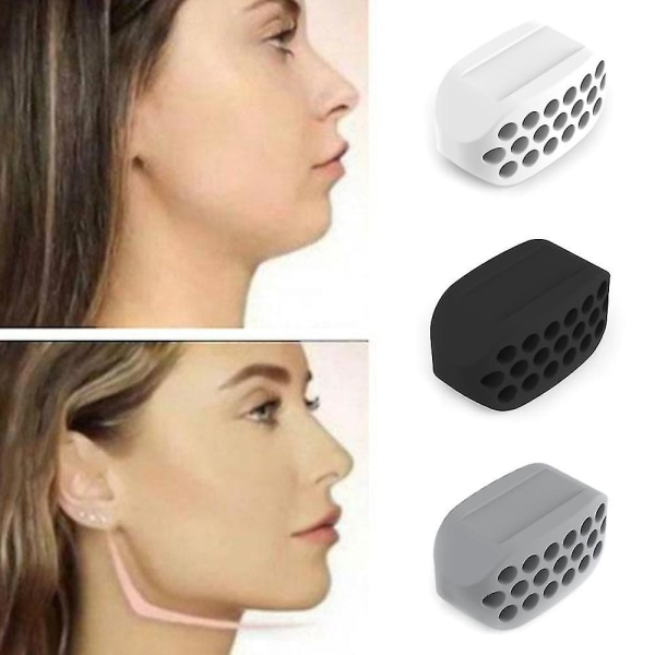 Jawline Exerciser Face Muscle Toning Chew Jawline Jawzrsize Trainer black