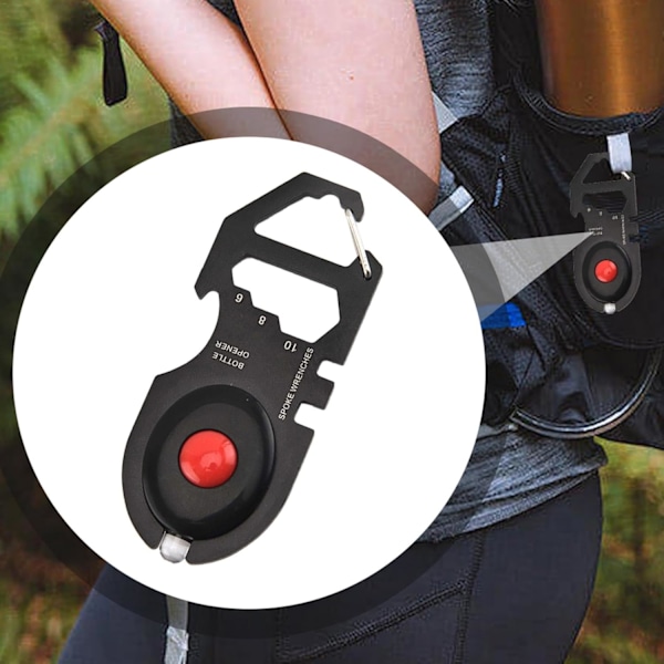 Praktiskt tillbehör campingverktyg | Multifunktionell överlevnadskort för äventyrsset Kit Stål Multifunktionskort för camping