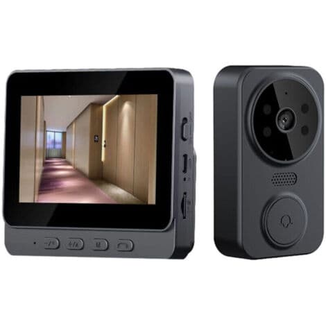 2.4G trådløs videointercom med 4,3-tommer IPS-skærm, trådløs high-definition video smart dørklokke, tovejs intercom til villa, hus,