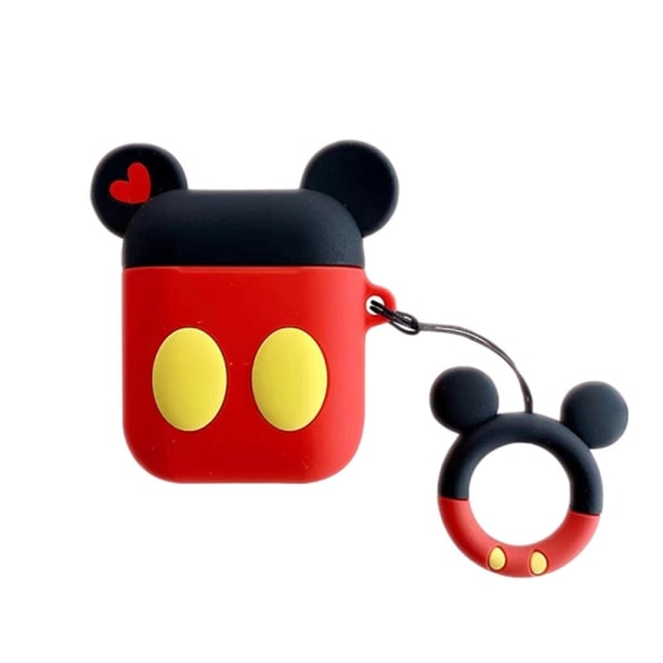 3D-piirretty silikoninen kuulokkeiden suojakotelo AirPodseille Mickey, 1/2 generation