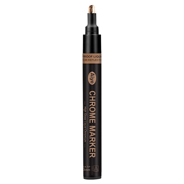 Vandtæt Marker Pen med Høj Glans DIY Tilbehør Flydende Krom Maling Pen til Model Bronze C