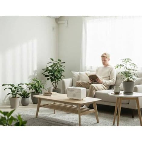 4-i-1 luftfuktare med vitt brus – Maskin för vitt brus och aromdiffuser för spädbarn och vuxna, för sovrum och vardagsrum, tyst