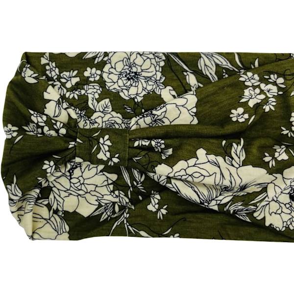 Hodebånd for voksne kvinner Boho bredt pannebånd trykte hårbånd elastisk sportshodeplagg yoga treningshode skjerf #3