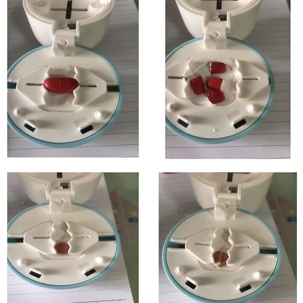 SDIGV Pill Cutter, 1/4 Jakaja, 1/2 Jakaja Kestävä Tablettijakaja, Piilotettu Terä, Ihanteellinen Vitamiinien, Tablettien Leikkaamiseen (Sininen) Blue