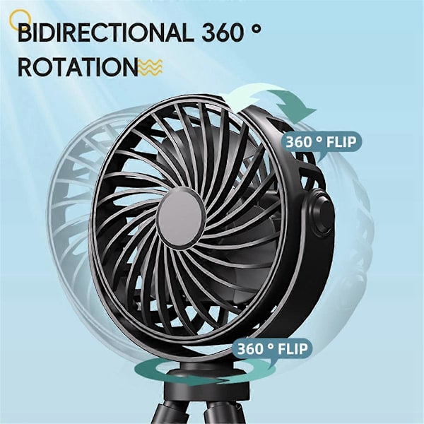 blæksprutte ventilator, camping ventilator til skrivebord, Pink