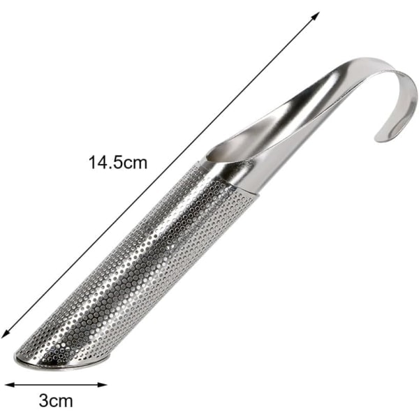 Teisil, 2 stk rustfritt stål urteinfuser Teinfuser Steeper sil for løse teblader, urter eller krydder 2 stk teisil
