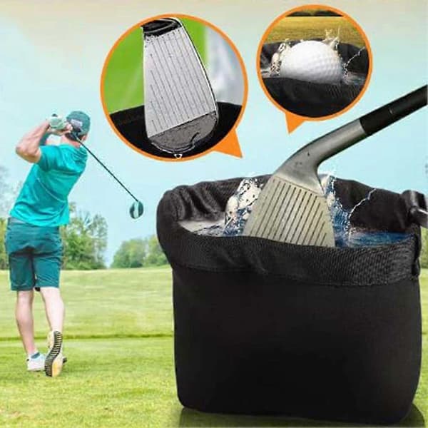 Golfkølle Bold Rensepose Bærbar Vandtæt Bære Vaskepose Multipurpose Kølle Aftørringstilbehør 1pcs