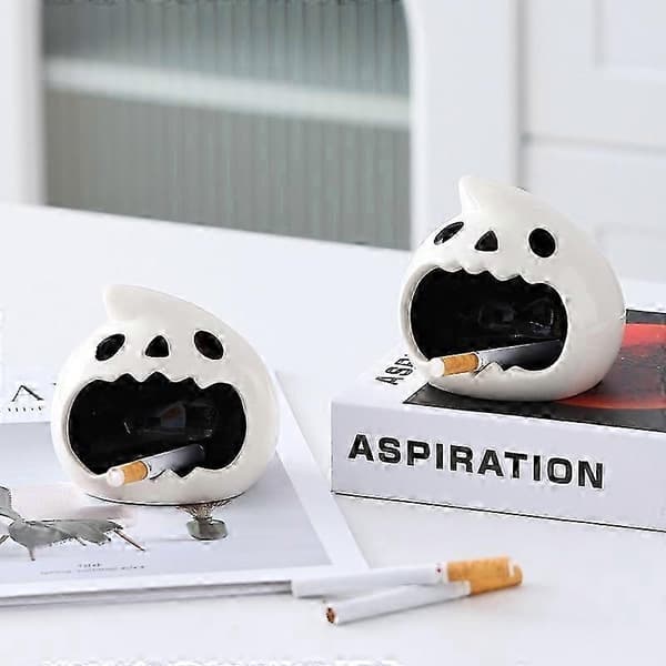 Askkopp - Bedårande Halloween-spöke - Unik design & keramik