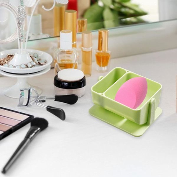 Makeup-svamp Holder Etui, Makeup-svamp Opbevaringsbeholdere | Svamp Pudder Puff Kosmetik Display Stativ, Skønhed Æg Holder