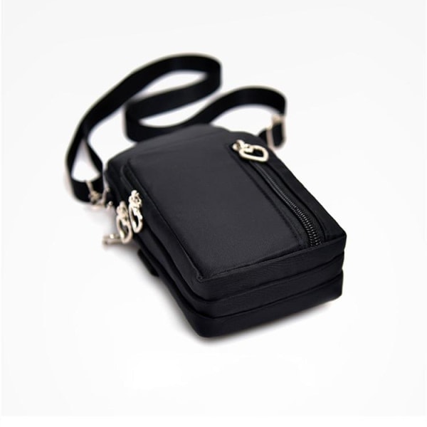 Olkalaukku puhelimelle Black