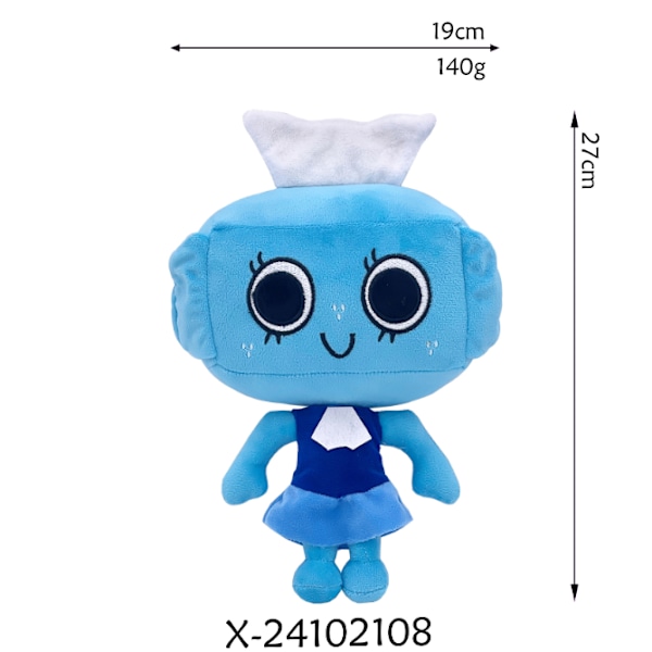 Dandy's World Horror Games -pehmolelu, Piirrettyjen hahmojen pehmolelut, Pebble Scrap Poppy Goob -nukke lahjaksi faneille ja ystäville Blue