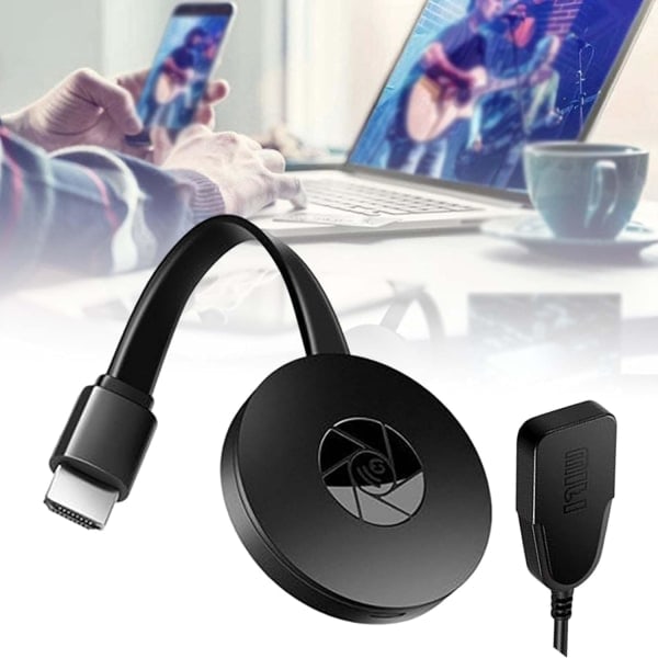 Trådløs HDMI Skærmspejlingsadapter - Skærmspejling til iPhone, iPad, Android, Tablet, Laptop til HDTV/Display