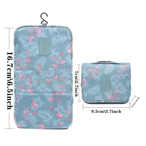 Girls Bathroom Hook Waterproof Toiletry Bag Men Travel Laundry Daily Necessities Organizer Women Case Storage Cosmetic Bags flamingo flamingo