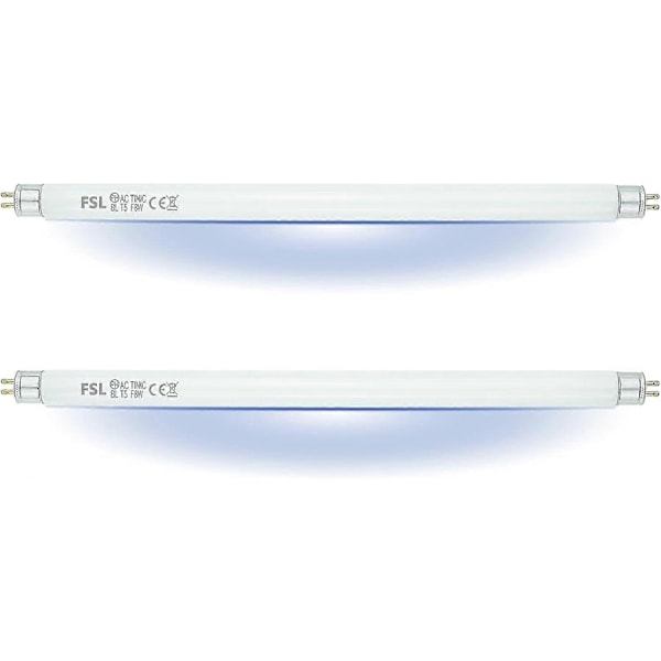 2-pak FSL BL T8 F15W Fluesnapper-erstatningslamper - 17 tommers UV-rør for 15/30 W Fluesnapper / Insektfelle T5
