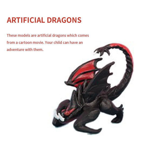 12 st/set Draktränaren Actionfigurer Tandlöse Ljus Natt Fury Mini Modell Figurer Dockor Leksaker för Barn Pojkar Flickor Present Samling