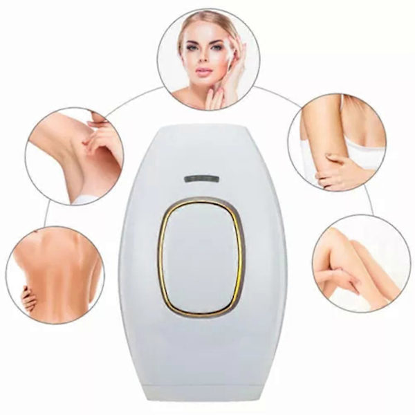 Smertefri Laser Hårfjerningsenhed, Multifunktionel Sikker Epilator, 5 Tilstande Hårfjerningsenhed, til Brug på Kroppen White EU plug