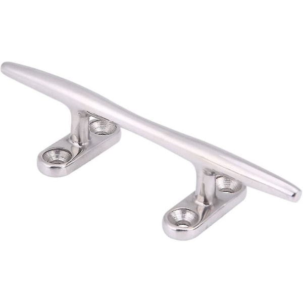 Stainless Steel Boat Dock Deck Cleat Flat Top Base Heavy Duty For Marine Yacht(1pc, Silver)