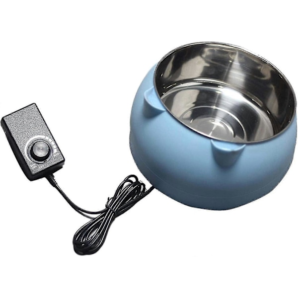 Oppvarmet dyrebolle Vinter Hundebolle Oppvarming Vannbolle Temperaturjusterbar Oppvarmet Vannbolle For Hunder/katter/kaniner/kyllinger Blue