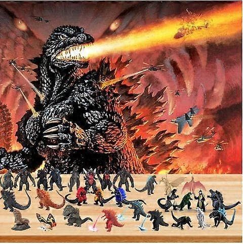 2025 Julekalender Godzilla Julekalender Blind Box Legetøj