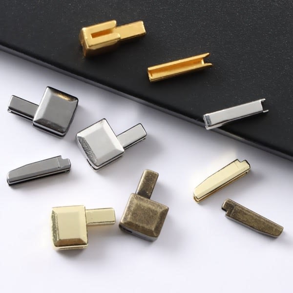 10 st metall dragkedjestopp reparation dragkedjestopp brons bronze