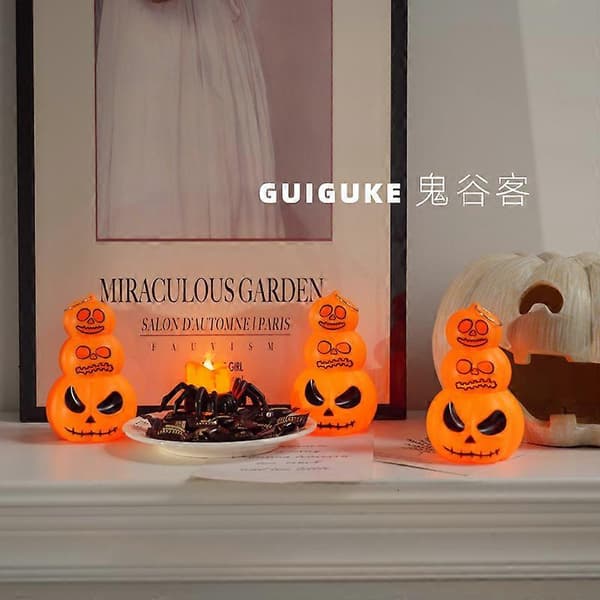 Jack-o'-lantern nattlys, europeisk design, kompakt, plastmateriale, festivalscenelys